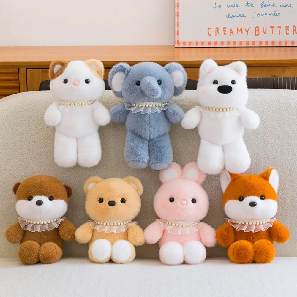 

Cute PP Cotton Huggable Animal Plush Toy Fluffy Soft Stuffed Animal Toy Collection Cartoon Cat Elephant Plush Doll Home Decor