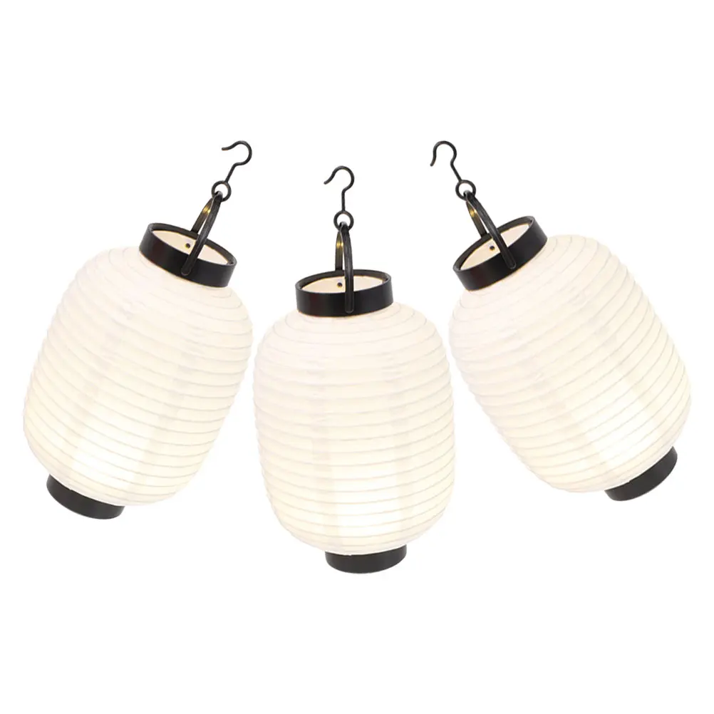 

3 Pcs Manual Folding Lantern with Light Lanterns Decorations Indoor Party
