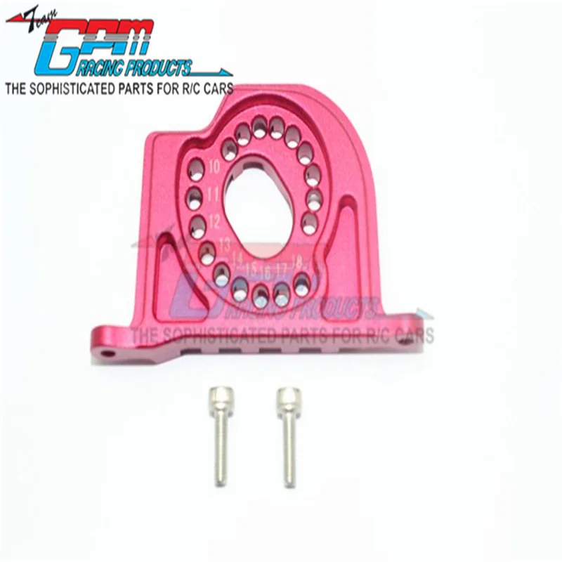 GPM ALUMINUM MOTOR MOUNT PLATE WITH HEAT SINK FINS - 3PC SET For LOSI 1/10 BAJA REY/ROCK REY LOS03009T1/T2 Upgrade