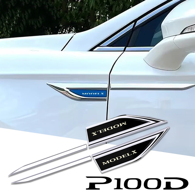 

2pcs car accessory car stickers car accessories for Tesla model3 model X model s model Y dual motor spacex p75d p85d p90d p100d