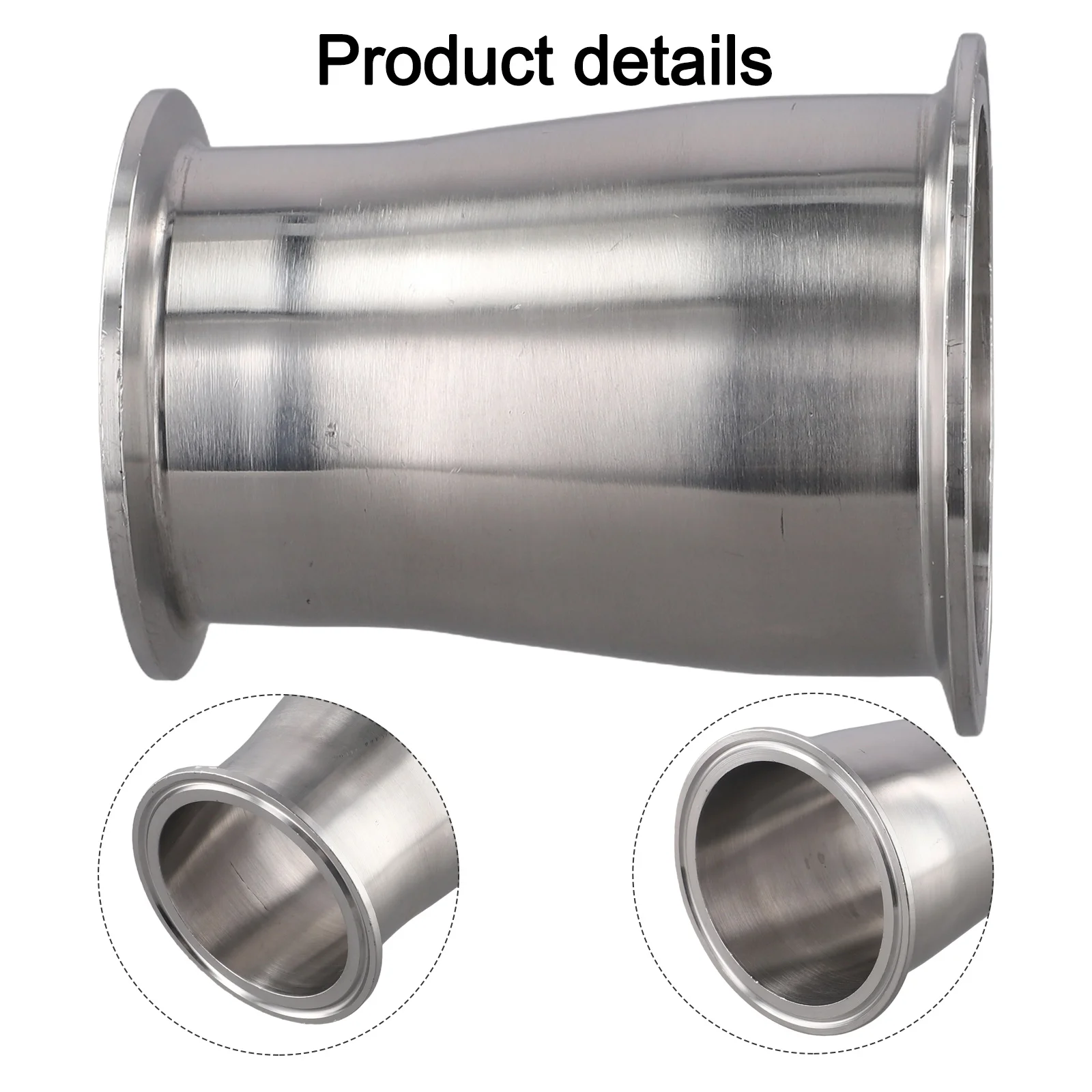 

Pipe Fitting Sanitary Pipe Reducer Industrial Applications 304 Stainless Steel Aerospace Application For Beverages