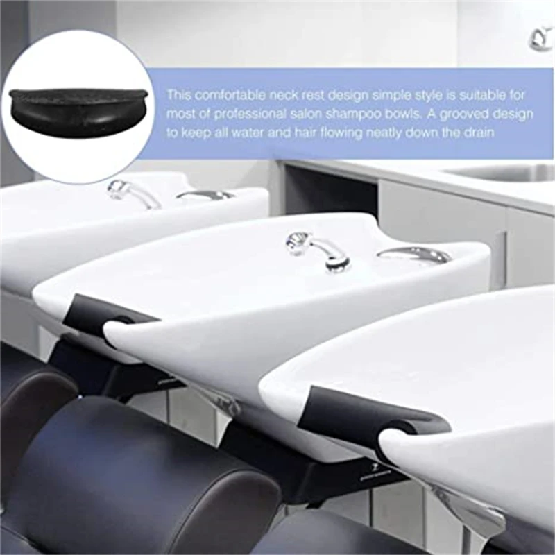 Professional Salon Hair Washing Sink Cushion Soft Silicone Shampoo Cylinder Neck Pad Cleaning Headrest Pillow Beauty Tools