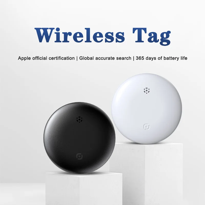 Smart Tag for iOS Airtags with Bluetooth GPS Anti-Loss Tracker Mini Locator Compatible with iOS Find My & Tuya Smart Linkage