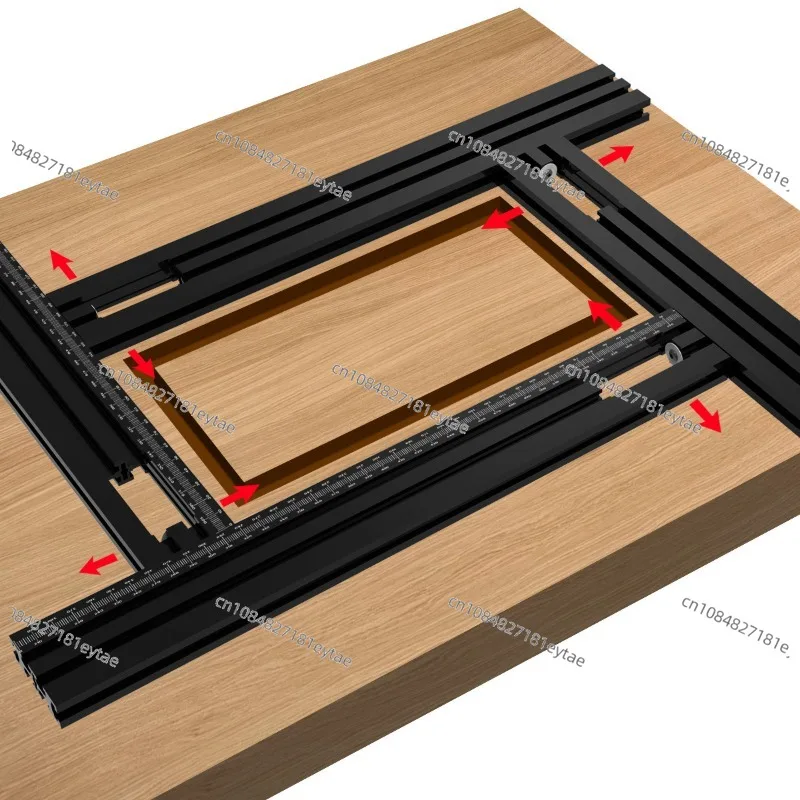 Trimming Machine Milling Groove Engraving Guide Rail Multi-function Adjustable Backing Auxiliary Guide Bracket