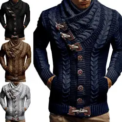 Comfortable Cardigan Sweater Skin-friendly Stylish Sweater Coat Knitted Button Hand Wash