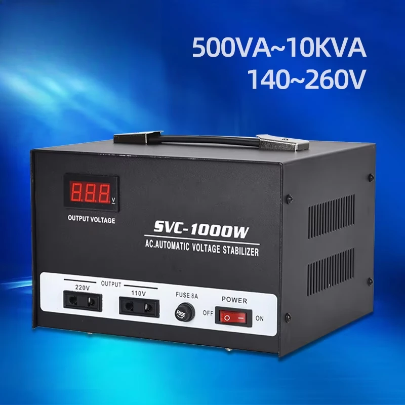 1000Va For Air Conditioner Automatic Voltage Stabilizers Household Stabilizer Digital Display Voltage Regulators