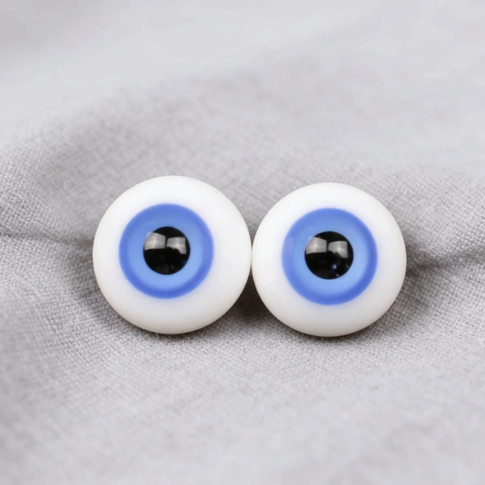 

one pair doll accessories 8mm 10mm OB 30cm doll 1/10 1/8 1/12 yosd sd bjd doll glass eyes eyeball blue color eyesball XTB017