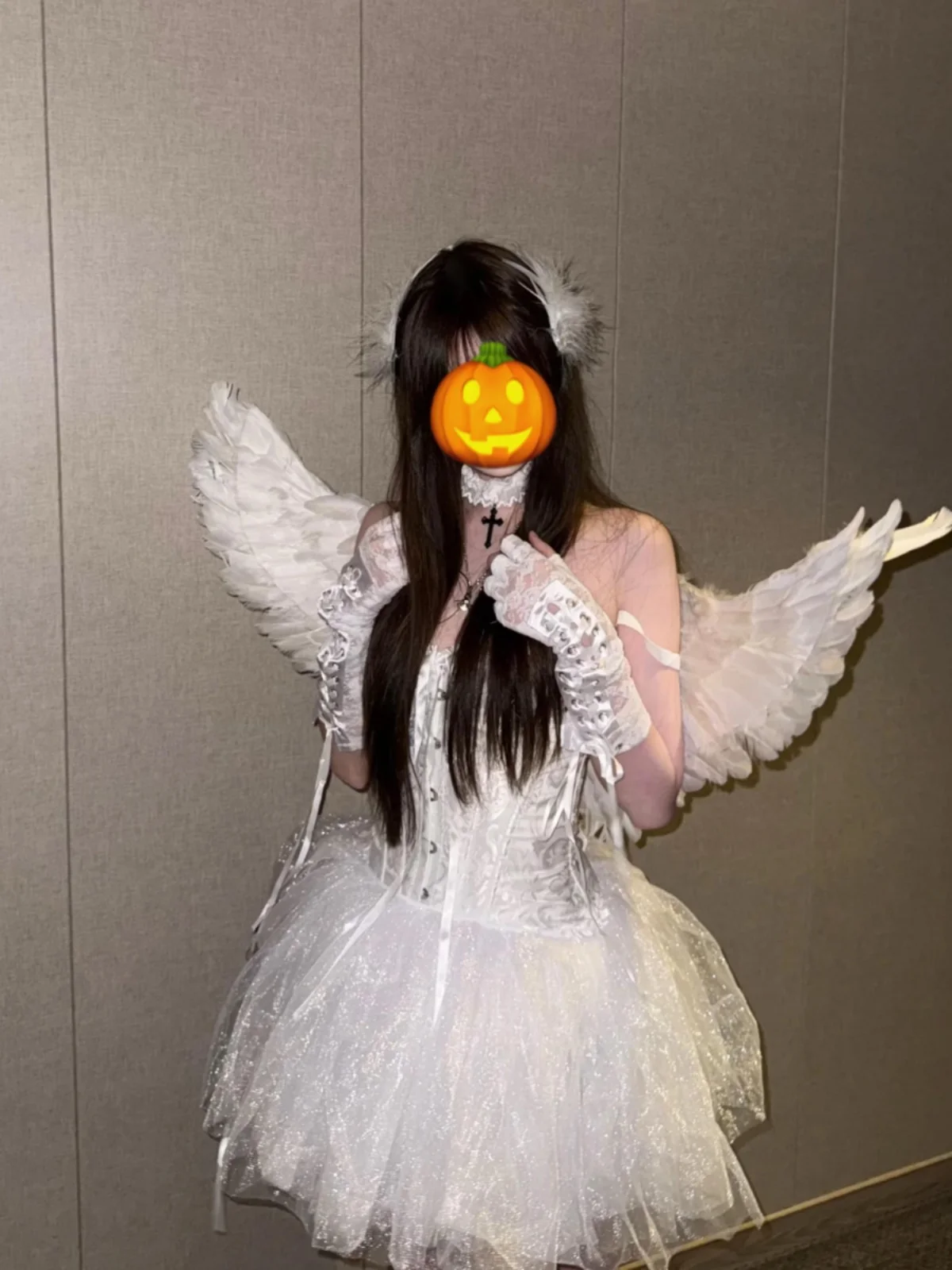 

Sexy Pure Desire Rabbit Girl Costume Small Devil Angel Cosplay loween Night Club Par Role-plang Outfit Women's Tube Top