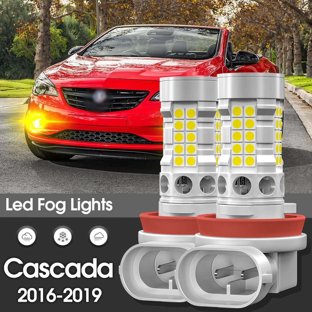 

Светодиодные противотуманные фары Canbus, 2 шт., аксессуары для Buick Cascada 2016 2017 2018 2019