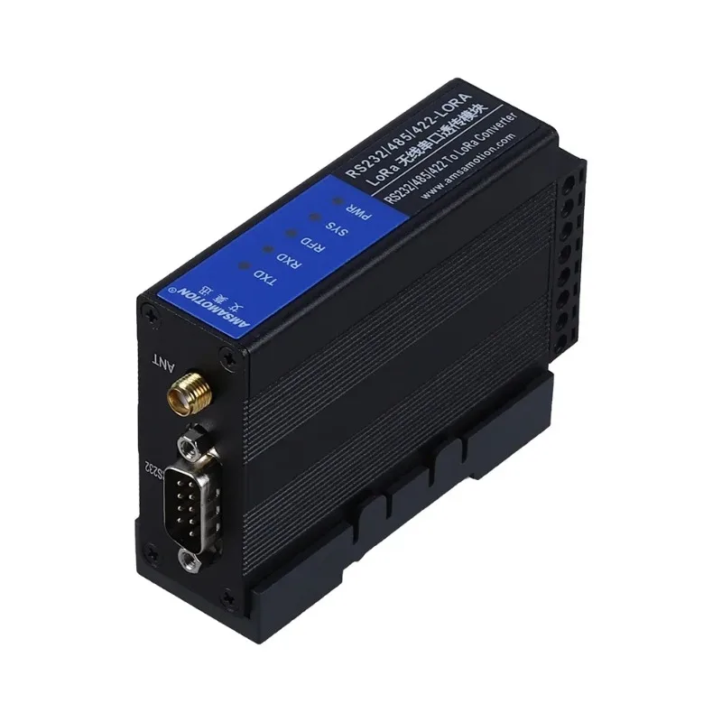 RS232/485/422-LORA Wireless PLC Long Rage Radio Communication Module RS485 RS422 to LR100 Signal Converter Spread Spectrum