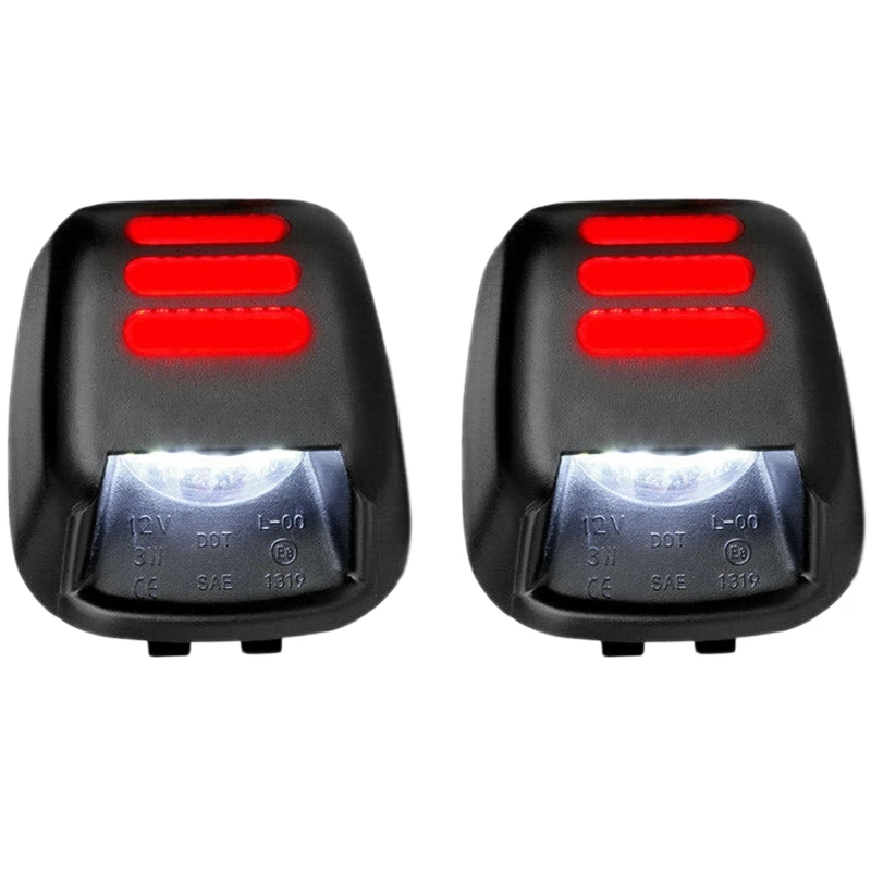 Car LED License Plate Lights Rear Light Waterproof Taillamp for Navara D40 Frontier 2007-2016