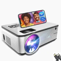 Cheerlux WiFi Mini Projector Latest Update 2800 Lux 1280x800 Pixels HD Home Theater Supported 1080P Portable Proyector