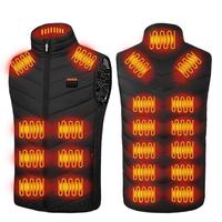 21 Areas Heated Vest Men Jacket Heated Winter Womens Electric Usb Heater Heating Jacket Man Thermal Vest Body Warmer Coat