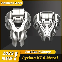 316 Stainless Steel Python V7.0 Male Chastity Device Cobra Cock Mamba Cage Penis Ring Adult Sex Toys