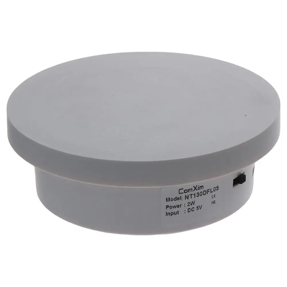 Adjustable speed Rotating Display Stand 11lb Load capacity USB Powere Turntable Show Holder 13cm White Stand Base