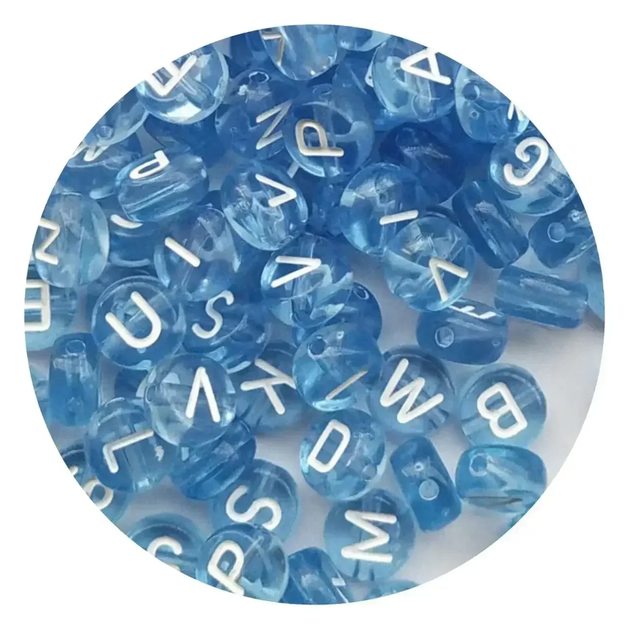 Acrylic Multicolor Letter Beads, 100-500pcs