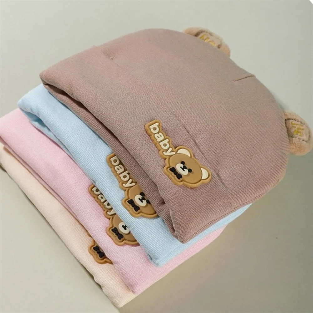 

Креативные утолщенные детские теплые шапки из мягкого хлопка, пуловер с героями мультфильмов для новорожденных, зимняя теплая шапка-бини на открытом воздухе