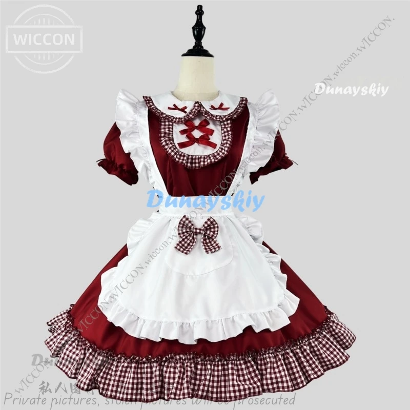 Dolce abito natalizio Lolita Costume da cameriera per bambina Cosplay Donna Lolita Carino S-5XL Grande regalo Incontri Vestito Maestro Abito Kawaii