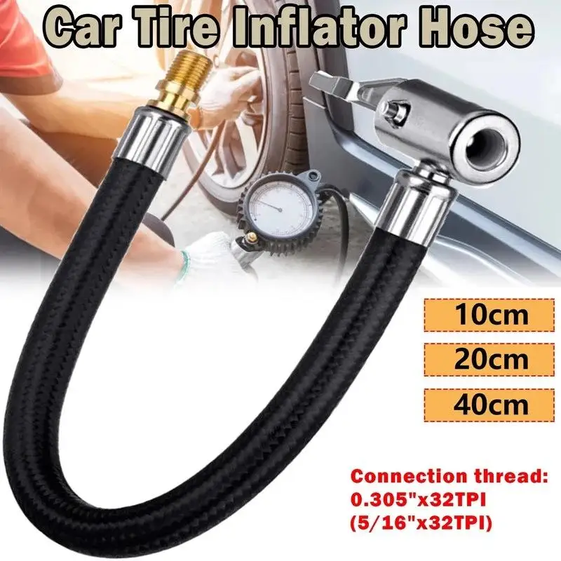 

Cannot Deflate Car Bike Motorcycle Car Tire Air Inflator Hose Inflatable Pump Extension Tube Adapter Connection 10cm 20cm 30cm