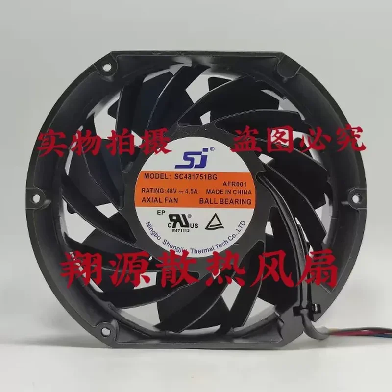 

Original Genuine SJ SC481751BG 48V 4.5A 17251 17CM 4-Wire High-Performance Cooling Fan for Electronic Devices
