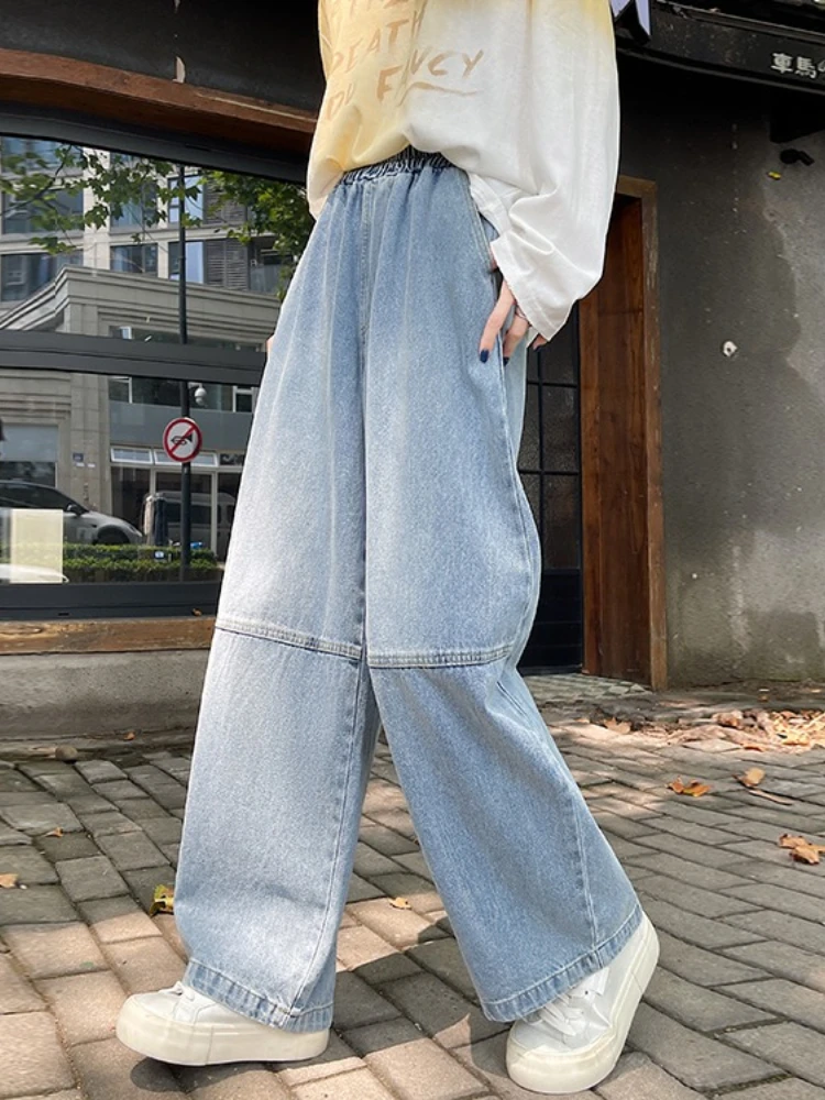 Petite Friendly Loose Narrow Version Curved Sickle Jeans 2026 Spring Autumn Women's Jeans Cross Pants High Waist Casual Trousers - view 3