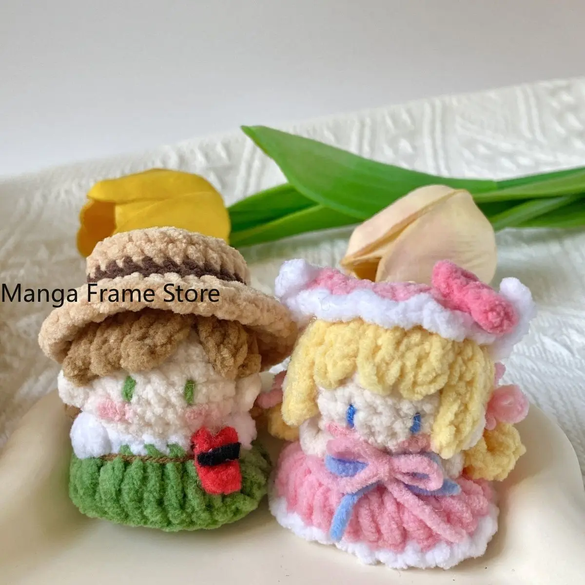 Identity V Gardener Emma Woods Crocheted Soft Candy Keychain Charm Handmade Cute Anime Figures Toys Display Halloween Fans Gift - view 6