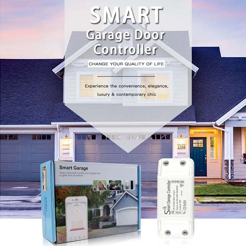 Tuya Wifi Smart Door Opener Controller Tuya App Voice Time Control Remote Garage Door Switch Controller For Home