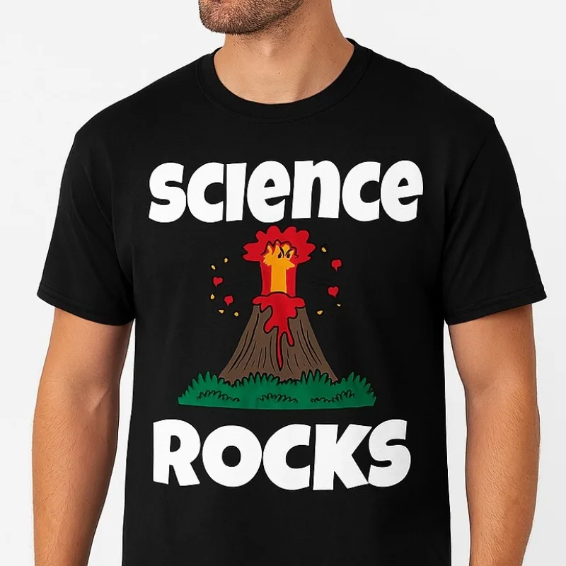 

100% Cotton Lava Rocks Funny Volcano Science Teacher Geology Humor T-Shirt