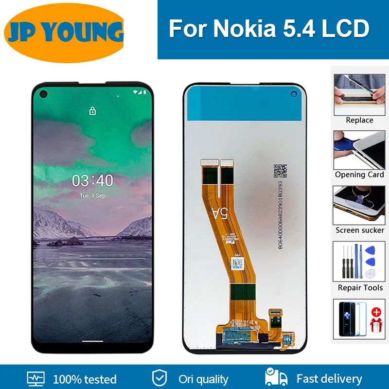 

Original For Nokia 5.4 LCD Display Touch Screen Digitizer Assembly TA-1333 TA-1340 TA-1337 TA-1328 TA-1325 Display Repair parts