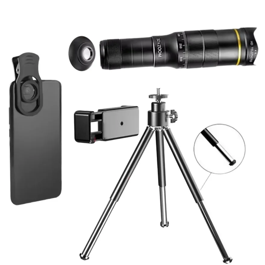 32X Telephoto Lens Cellphone Mobile Phone Camera Lens Zoom Telescope For iPhone 16 17 Smartphone Samsung