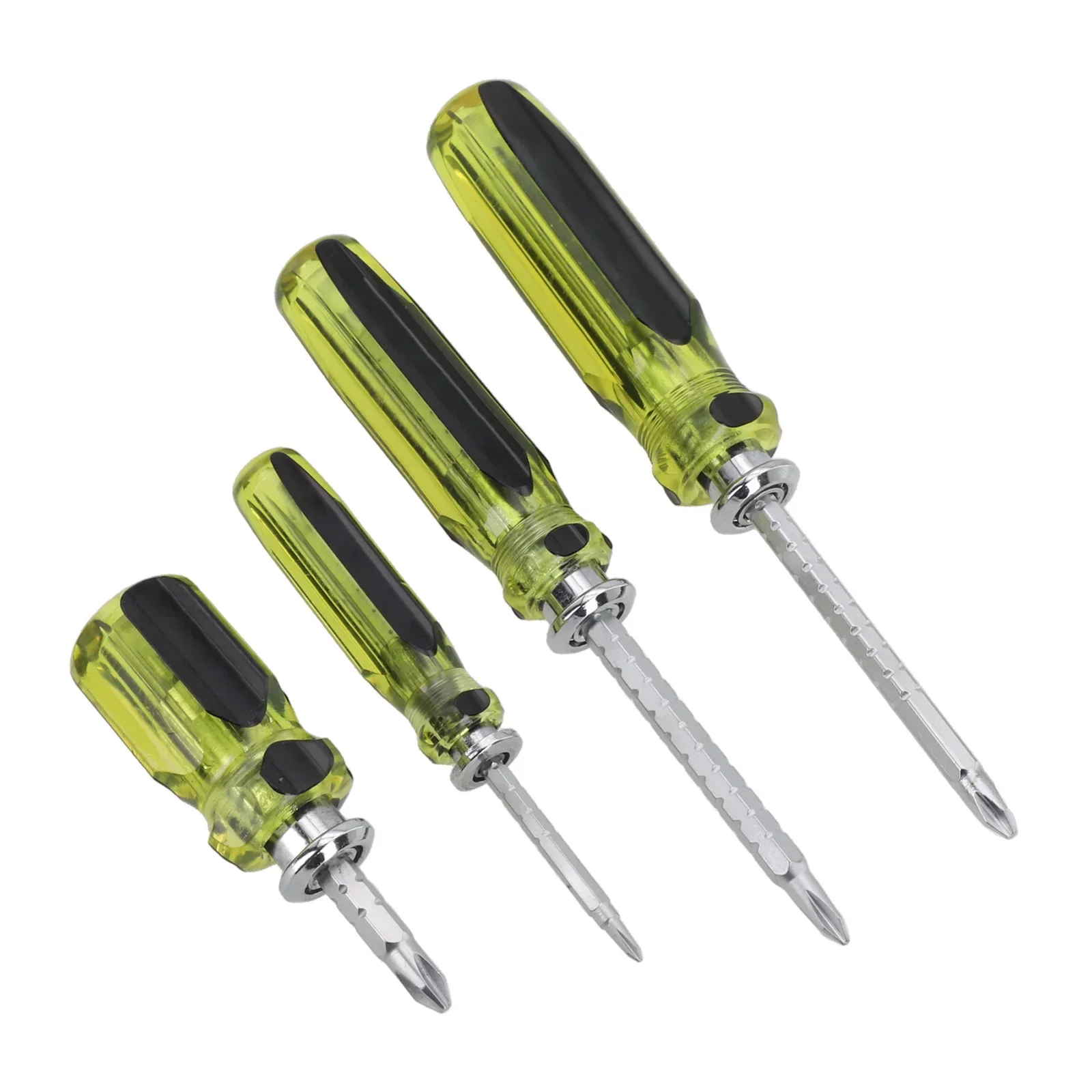 Screwdriver Double-Use Slotted Cross Screwdriver Removable Adjustable Chrome-Vanadium Steel Screw Driver Hand Tool