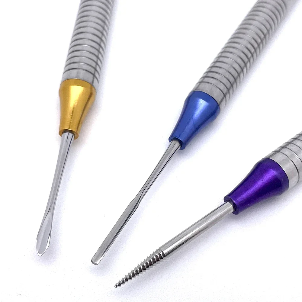 

3Pcs/set Dental Flex Periotome Power Kit Teeth Extraction Tooth Extractor Titanium Tip Flexible Dental Periodontal Instruments