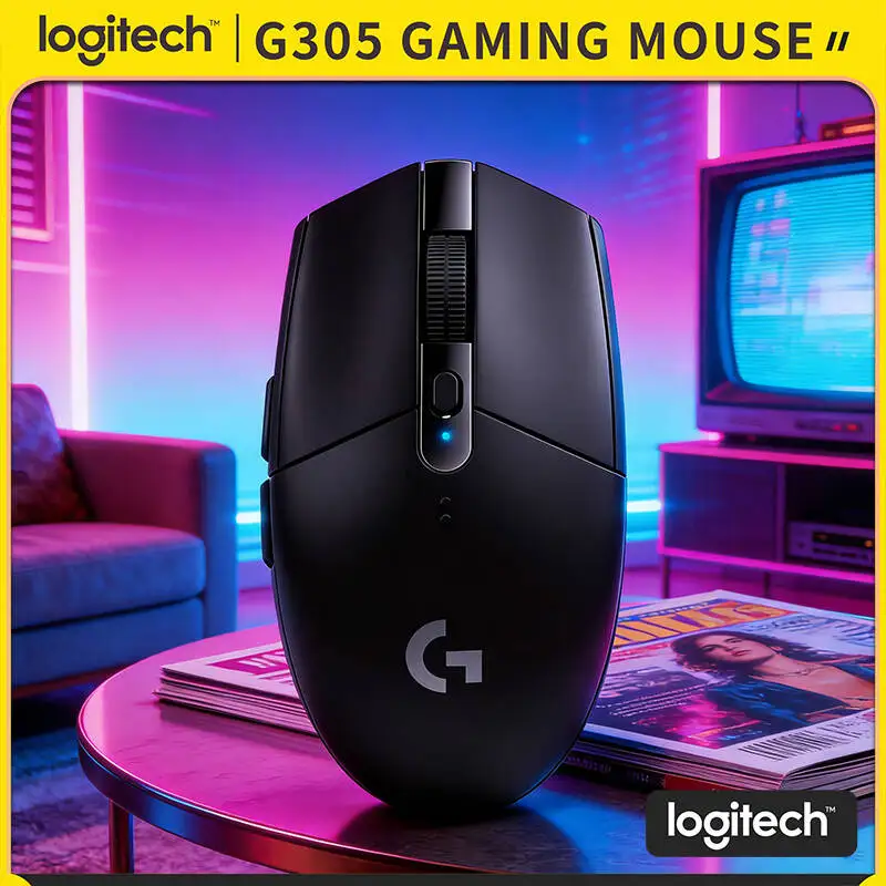 

Logitech G305 LIGHTSPEED Wireless Gaming Mouse 12K DPI 6 Buttons for PC Laptop Windows Esports Gamer