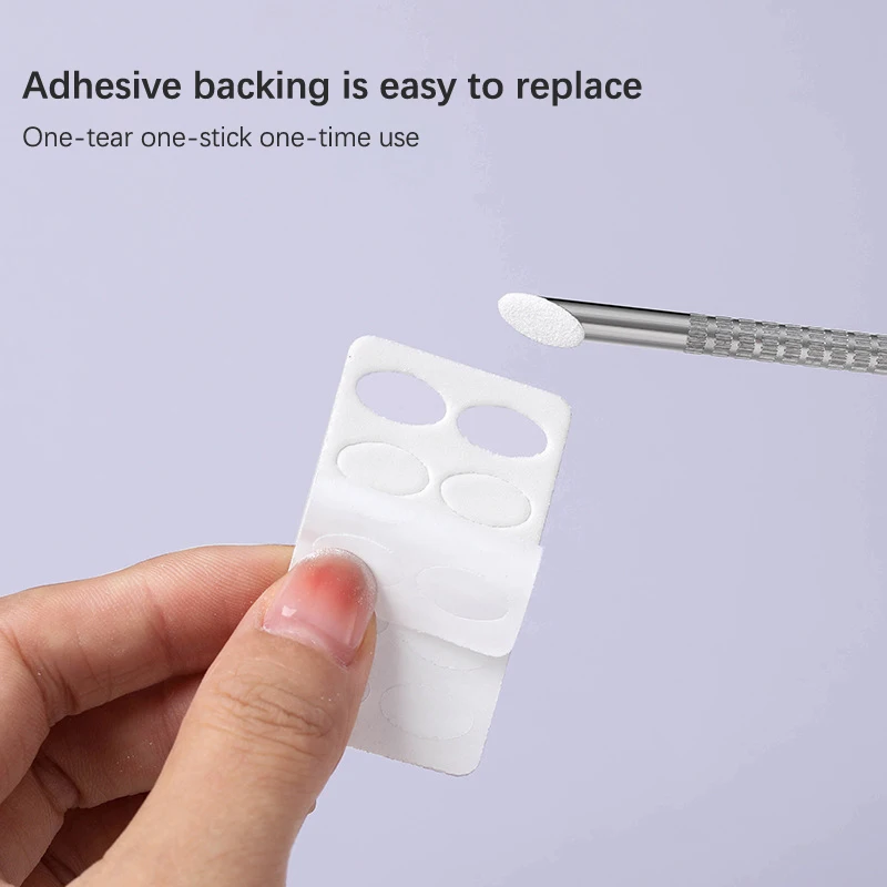 Mini lime à ongles avec adhésif jetable, accessoires d'équipement pour ongles, grain 100/180, tablette de ponçage, poussoir à cuticules, outil de manucure
