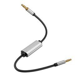 OKCSC AUX Cable 3.5mm to 3.5mm Bidirectional Recording Cable Dual 3.5mm Gold-Plated Plug Nylon Braided Thread For Laptop Connect