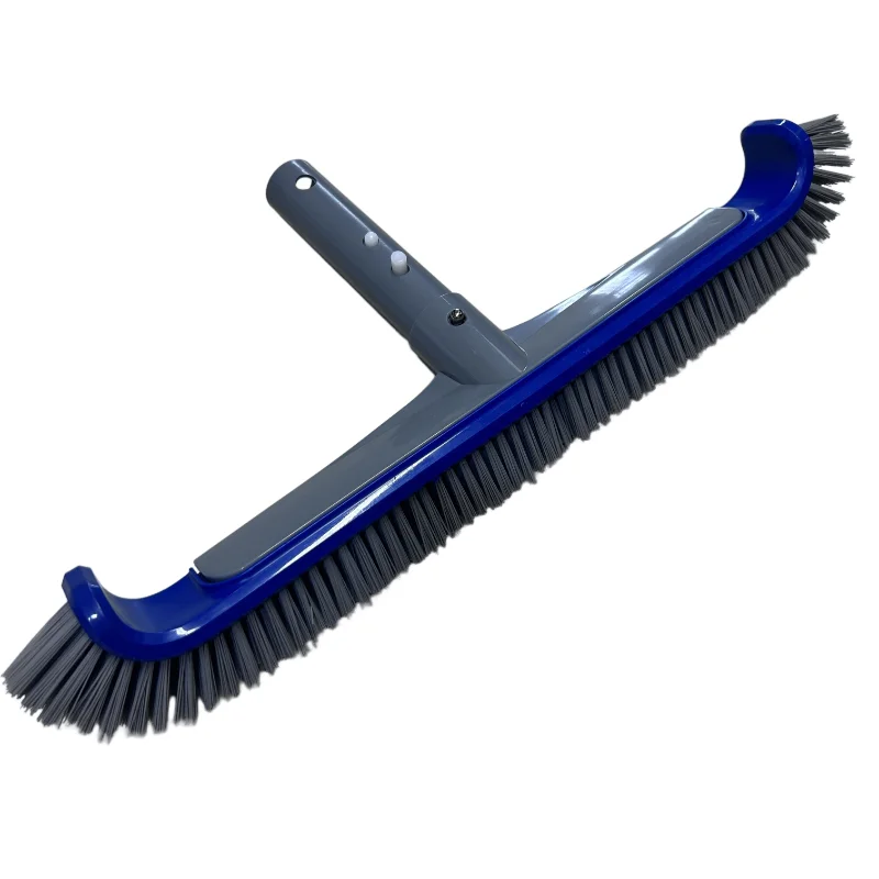 Pool Brush, Cleans Swimming Pool Walls, Tiles & Floors, with EZ Clips, Detachable Aluminum Handle