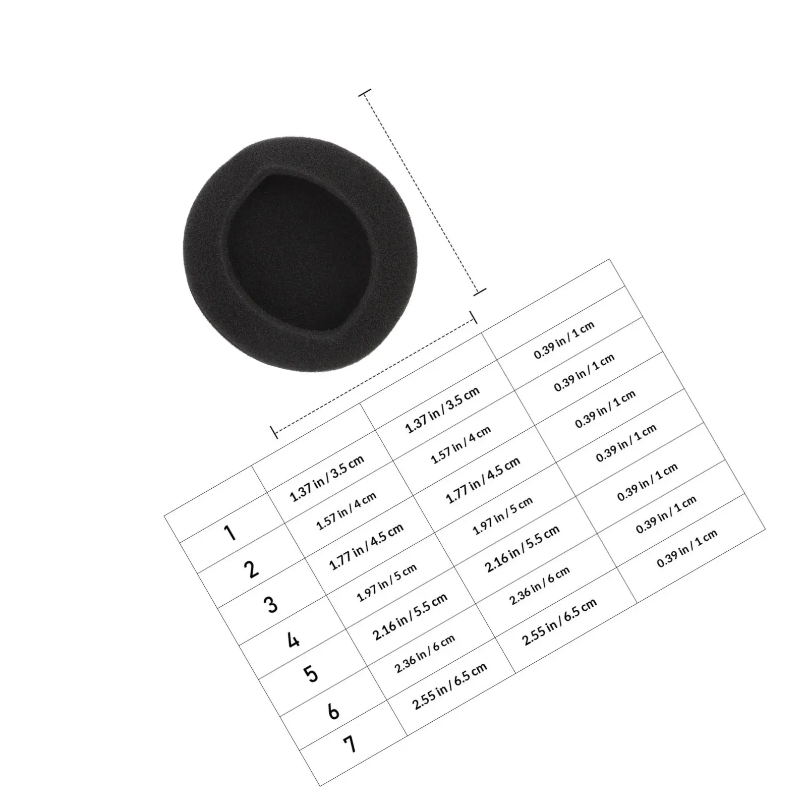20Pcs Headset Earpad Replacement High Elastic Skin Friendly Memory Material Ear Cushions for Comfortable Extended Use Sound