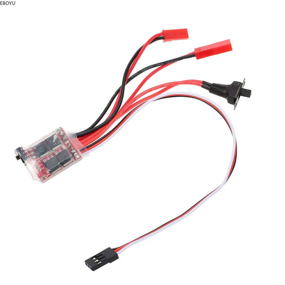 EBOYU DIY Mini-Z Car Bidirectional 30A Miniature Brushed ESC With Brake for RC Car Tank Boat Rock Crawlers