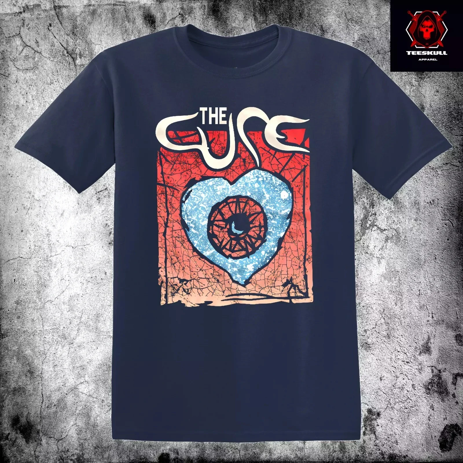 

The Cure Wish 80s Indie Rock Band Tee Heavy Cotton Unisex American T-shirt Men Fashion Street Hip-hop Short-sleeved Women Top