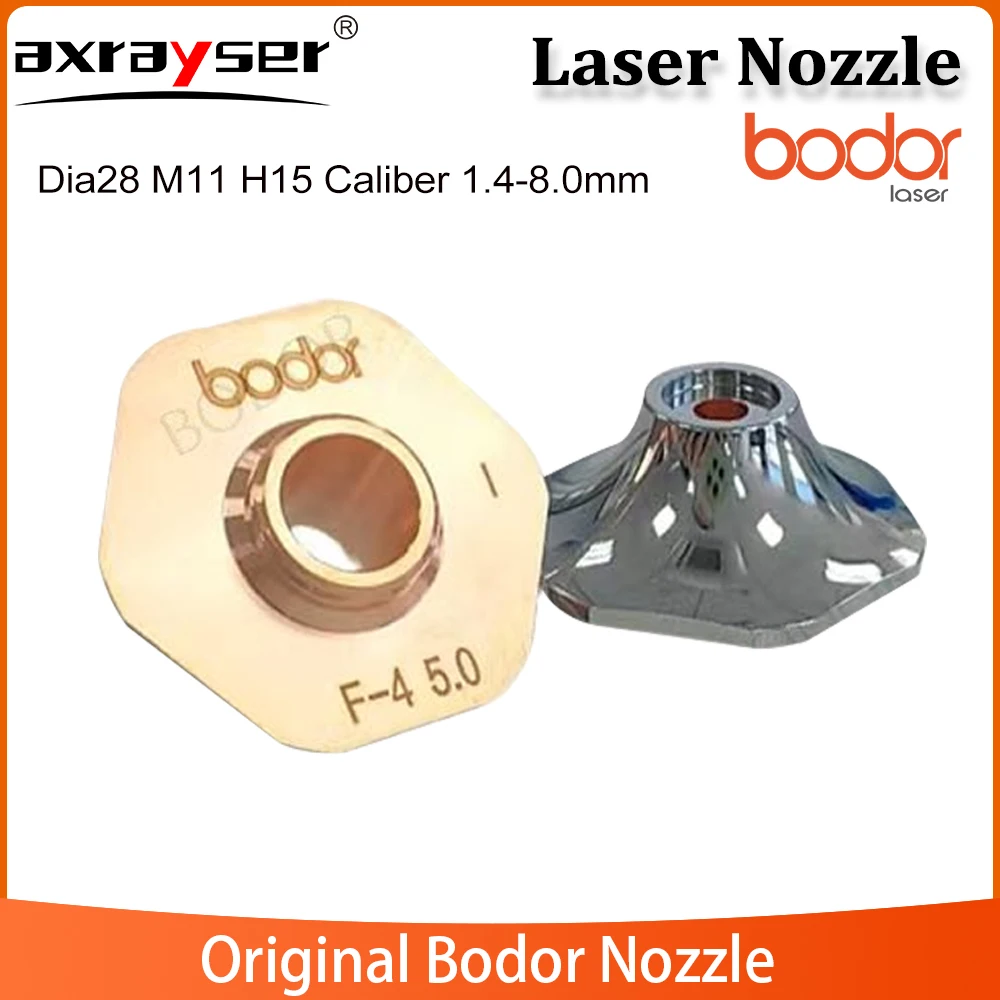 10pcs-bodor-original-laser-nozzle-single-layer-dia28-m11-h15-caliber-14-80mm-copper-nozzle-for-fiber-laser-cutting-head