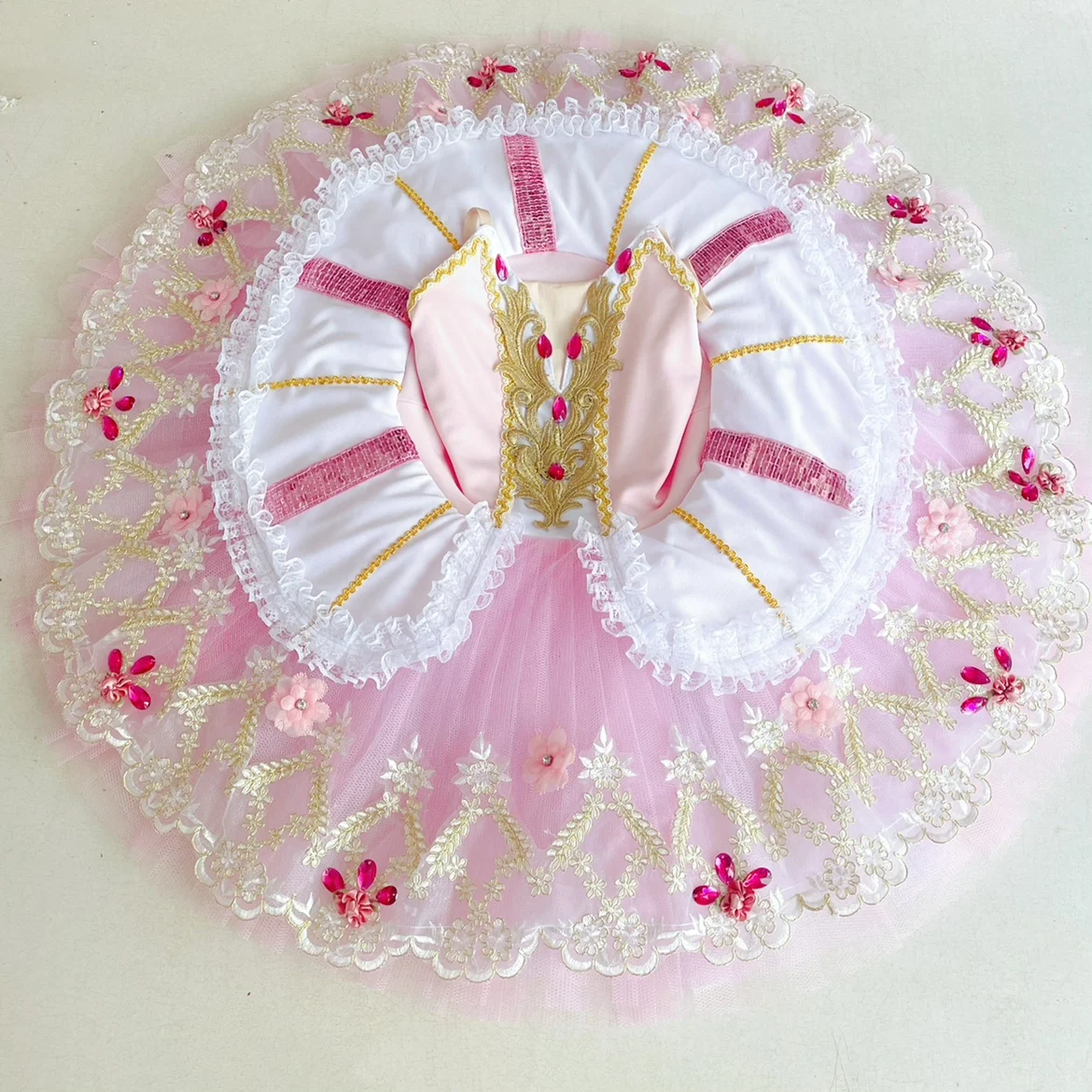 New Professional Ballet Tutu Skirt Pink Cute Costumes Kids Girl Swan Dance Wear Ballet Woman Leotards Dress Female Dance Suit