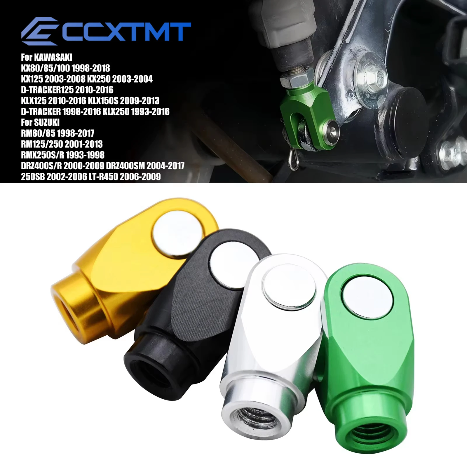 Clevis de freno trasero para motocicleta Kawasaki KX100 KX125 KX250 KX80 KX85 para Suzuki RM80 RM85 RM125 RX250S RMX250R RM250 DRZ400S/R