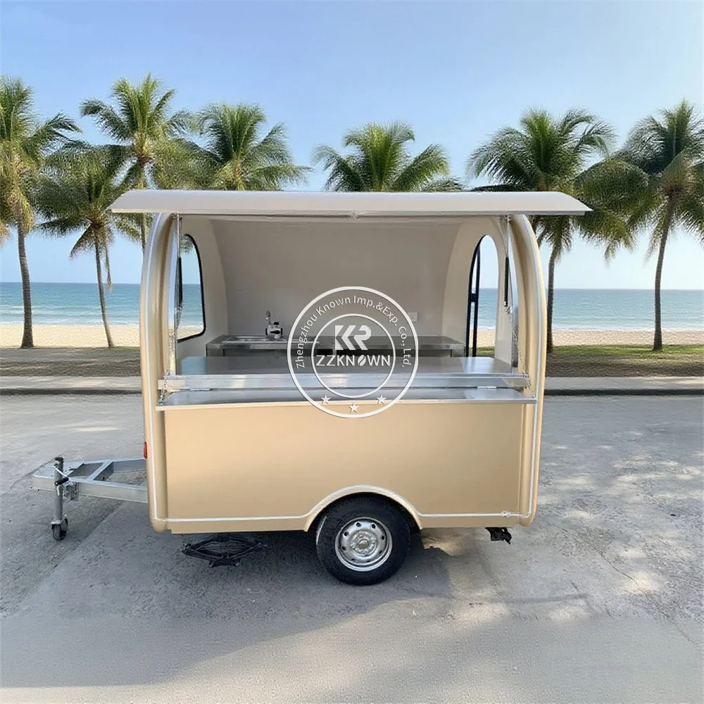 

Street Mobile Hot Dog Ice Cream Cart Food Truck Mobile BBQ Coffee Catering Trailer Food Trailer With Full Kitchen