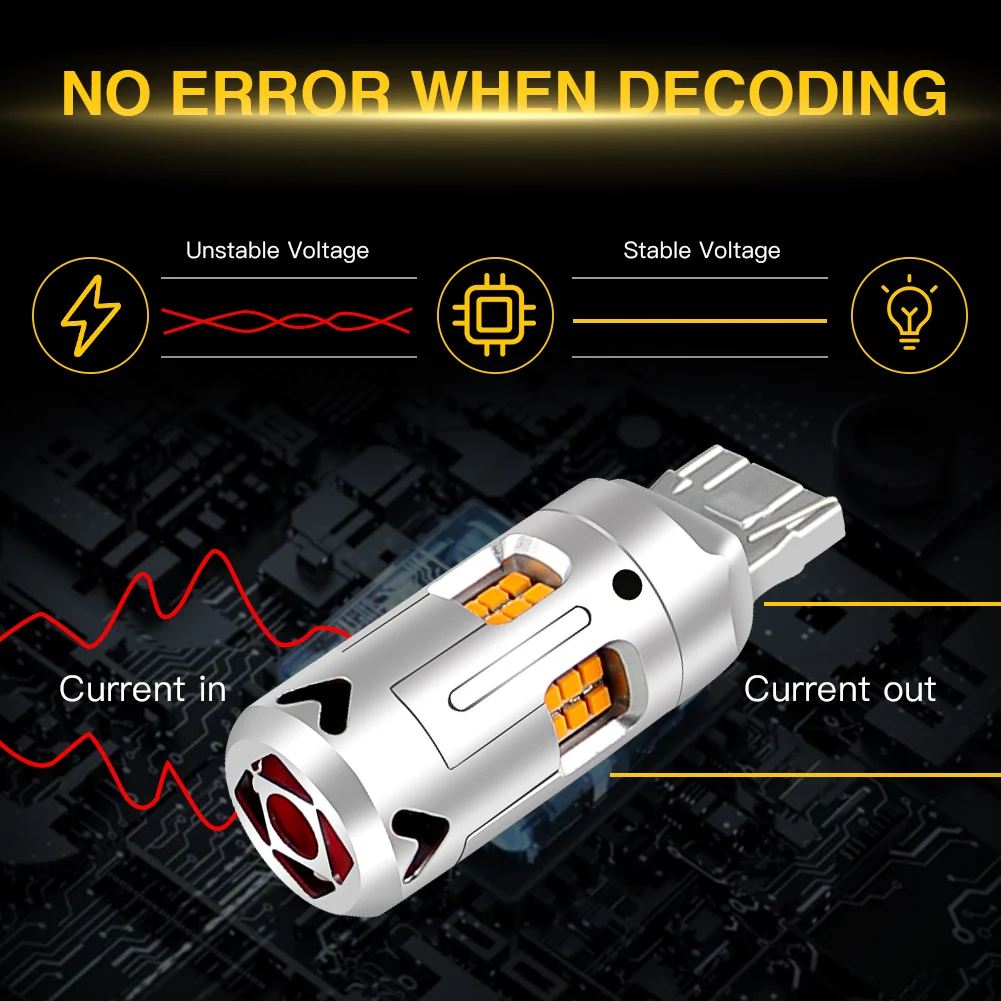 

2PC 1156 BA15S P21W/BAU15S PY21W/T20 7440 7743 Front/Rear Turn Signal Lights Turn Signal/ Reverse Back up Lamps White/Amber Bulb