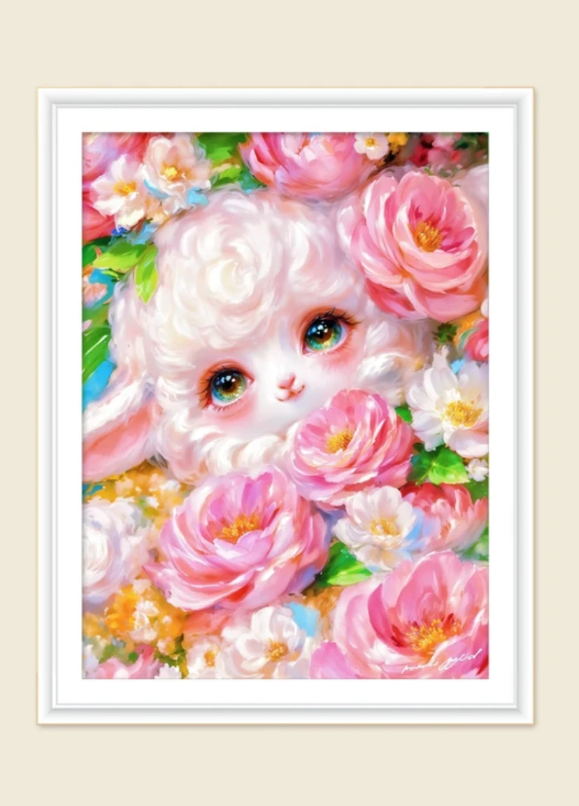 9ct 65X85cm sheep Pre-Printed Cross Stitch Kit DIY Embroidery Set Handicraft Floss Needle Crafts