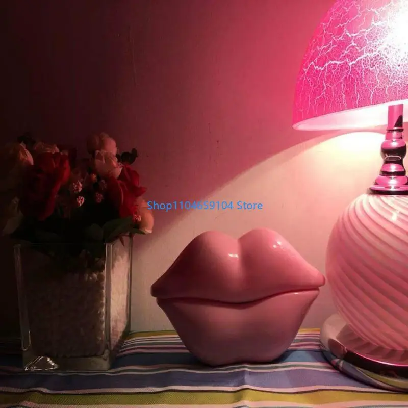 Desktop Telephone Landline Mouth's Lips Telephone Home Office Colorful