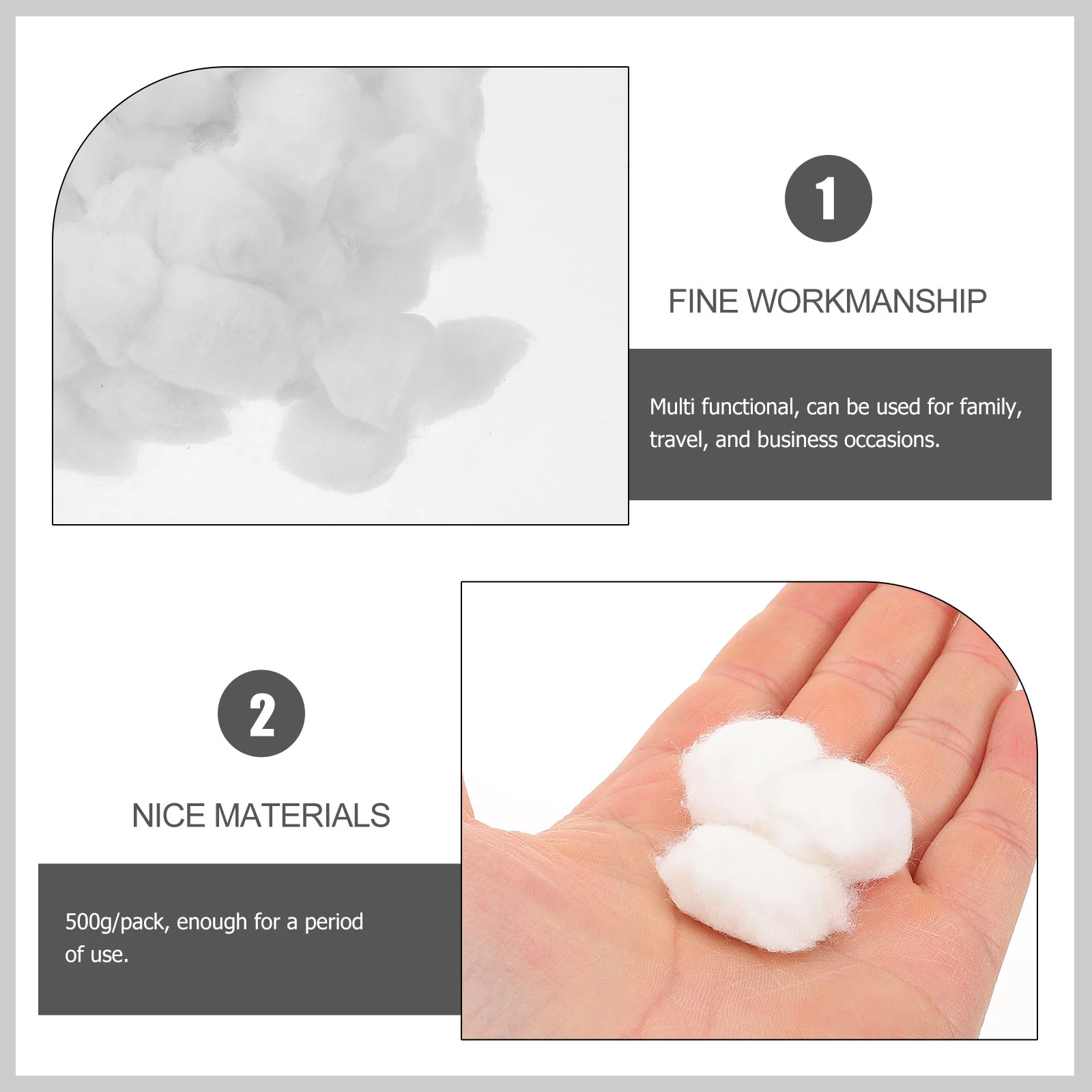 Coton absorbant pour dissolvant de vernis à ongles, IkSwabs, Portable, Gel, Petit, Mini, N64.