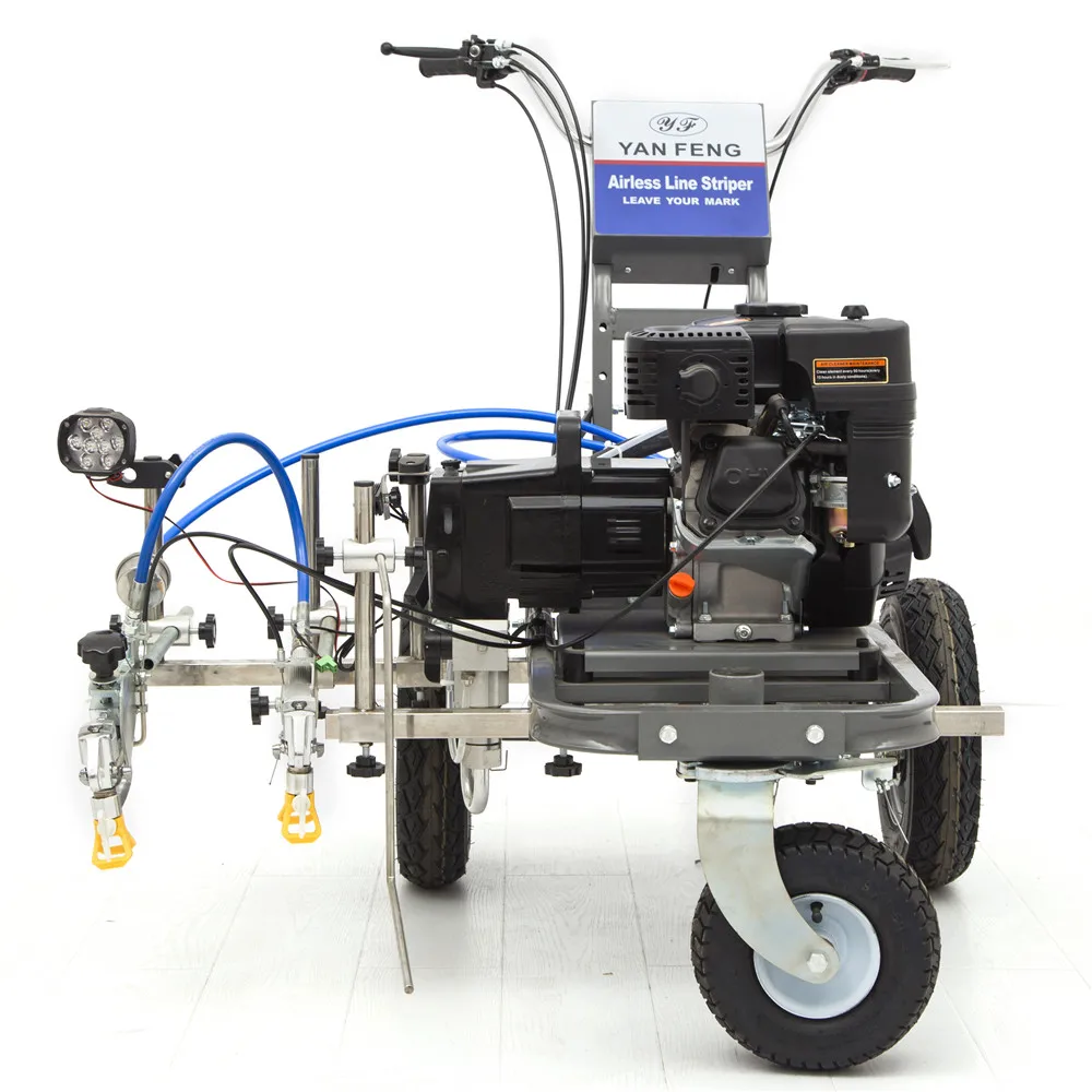 Road Marking Machine Automatically Stripe Skip with Two Guns Airless Line Striper