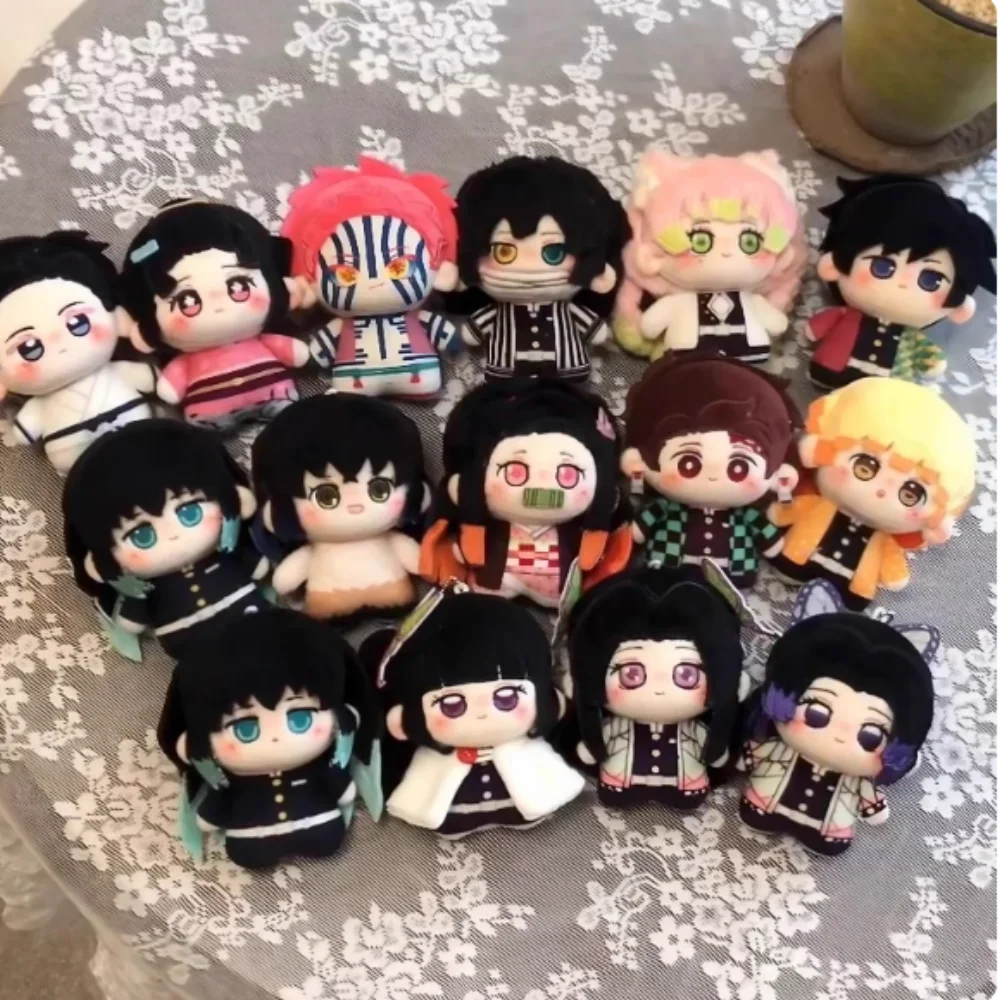 

New Anime Demon Slayer Kochou Shinobu Tsuyuri Kanawo Figure Cartoon Plush Cute 10cm Stuffed Figurine Doll Decoration Gifts