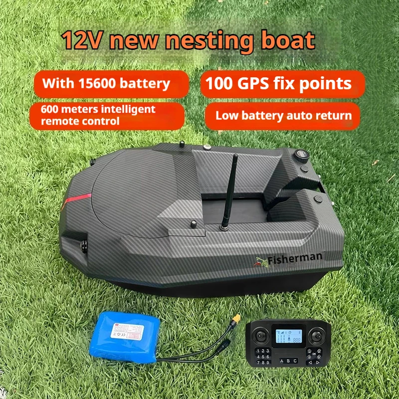 Gps Afstandsbediening Voerboot 12 V Krachtig Treknet Trolling Haak 100 Lokalisatiepunten Hoge Snelheid Nachtvissen Karper Boot Speelgoed